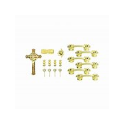 COFFIN BOX HANDLES GOLD-SILVER 6PCS SET  H9002 [GIFT BOX]