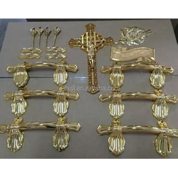 COFFIN BOX HANDLES GOLD-SILVER 6PCS SET H9004 [GIFT BOX]