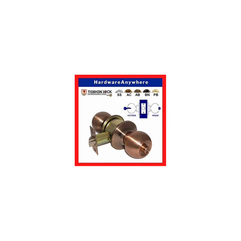 TIESHEN ENTRANCE BALL LOCKSET  A871SS [ROUND KNOB]