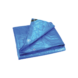 SWISS TARPAULIN BLUE 2.4Mx1.8M [8 x 6] 70GSM - DOMESTIC