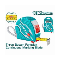 TOTAL TAPE MEASURE STEEL 10M x 25MM