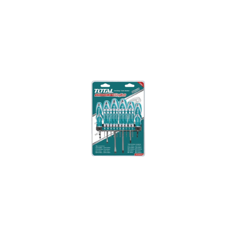 TOTAL SCREWDRIVER SET 18PC TOTAL SCREWDRIVER SET 18PC