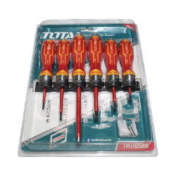 TOTAL INSULATED SCREWDRIVER SET 6PC