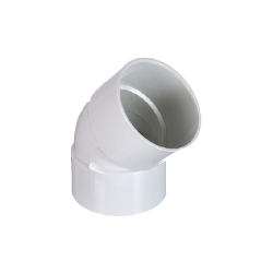 PVC WASTE PLAIN BEND 50mm 45 DEG 101.50.45-D0025045
