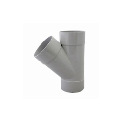 PVC WASTE PLAIN JUNCTION 100mm 45 DEG [Y] 104.100.45