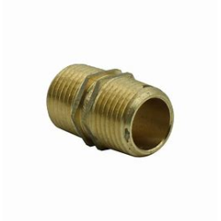 SCREWED BRASS HEX NIPPLE 15mm 5NP015 | 102373