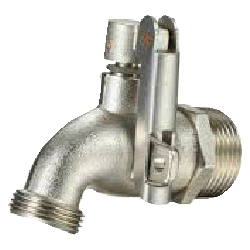 BIBCOCK TANK LOCKABLE TAP CP 15mm JOINT BRASS[SIDE LOCKABLE