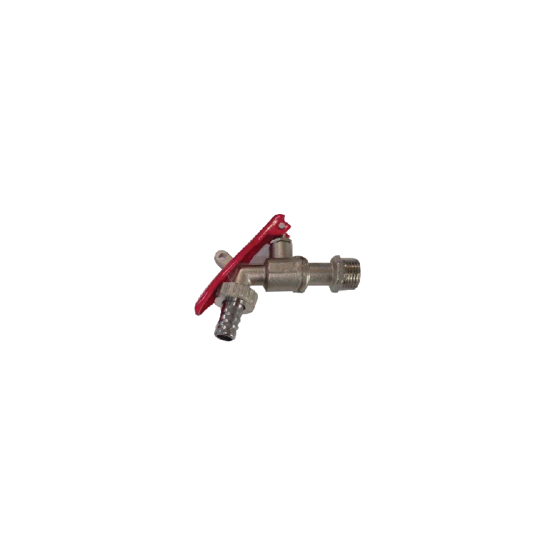 BIBCOCK LOCKABLE HOSE TAP 1-2 BRASS IRON BALL [FRONT LOCKABLE] LL2006
