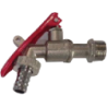 BIBCOCK LOCKABLE HOSE TAP 1-2 BRASS IRON BALL [FRONT LOCKABLE] LL2006