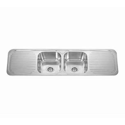 CROWN SINK DBL BOWL 1500 x 500mm