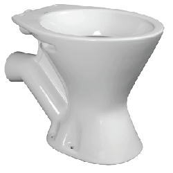 STANDARD TOILET PAN P TRAP WHITE