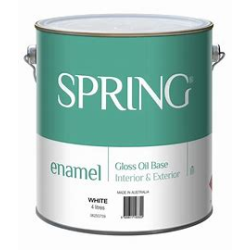 DULUX SPRING GLOSS ENAMEL WHITE 4L