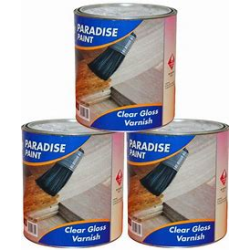 PARADISE PAINTS CLEAR GLOSS VARNISH 1LTR