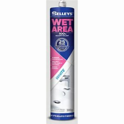 SELLEYS WET AREA WHITE 300g SEALANT CARTRIDGE