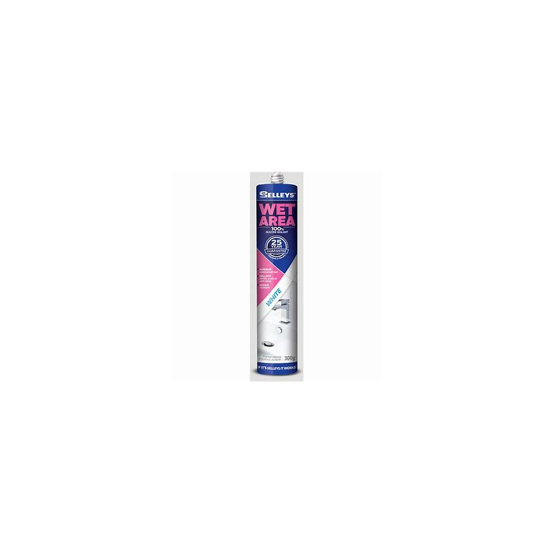 SELLEYS WET AREA WHITE 300g SEALANT CARTRIDGE SELLEYS WET AREA WHITE 300g SEALANT CARTRIDGE