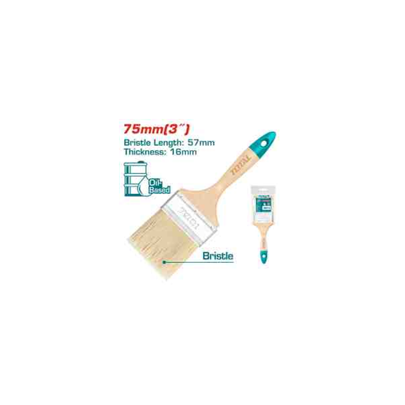 TOTAL PAINT BRUSH 3 PURE BRISTLE THT84032