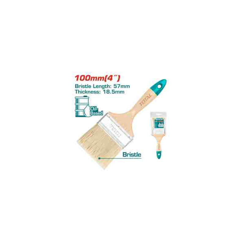 TOTAL PAINT BRUSH 4 PURE BRISTLE THT84042
