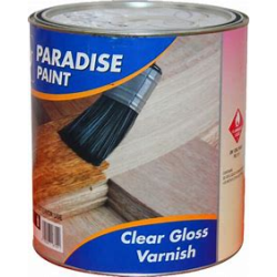 PARADISE PAINTS CLEAR GLOSS VARNISH 4LTR